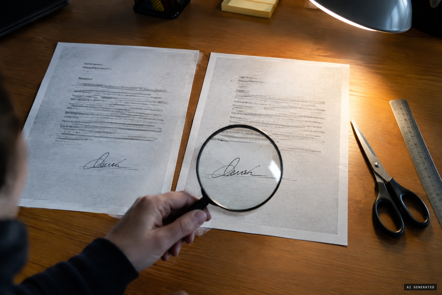 Klass argues Truman's signature was pasted from a genuine 1947 memo