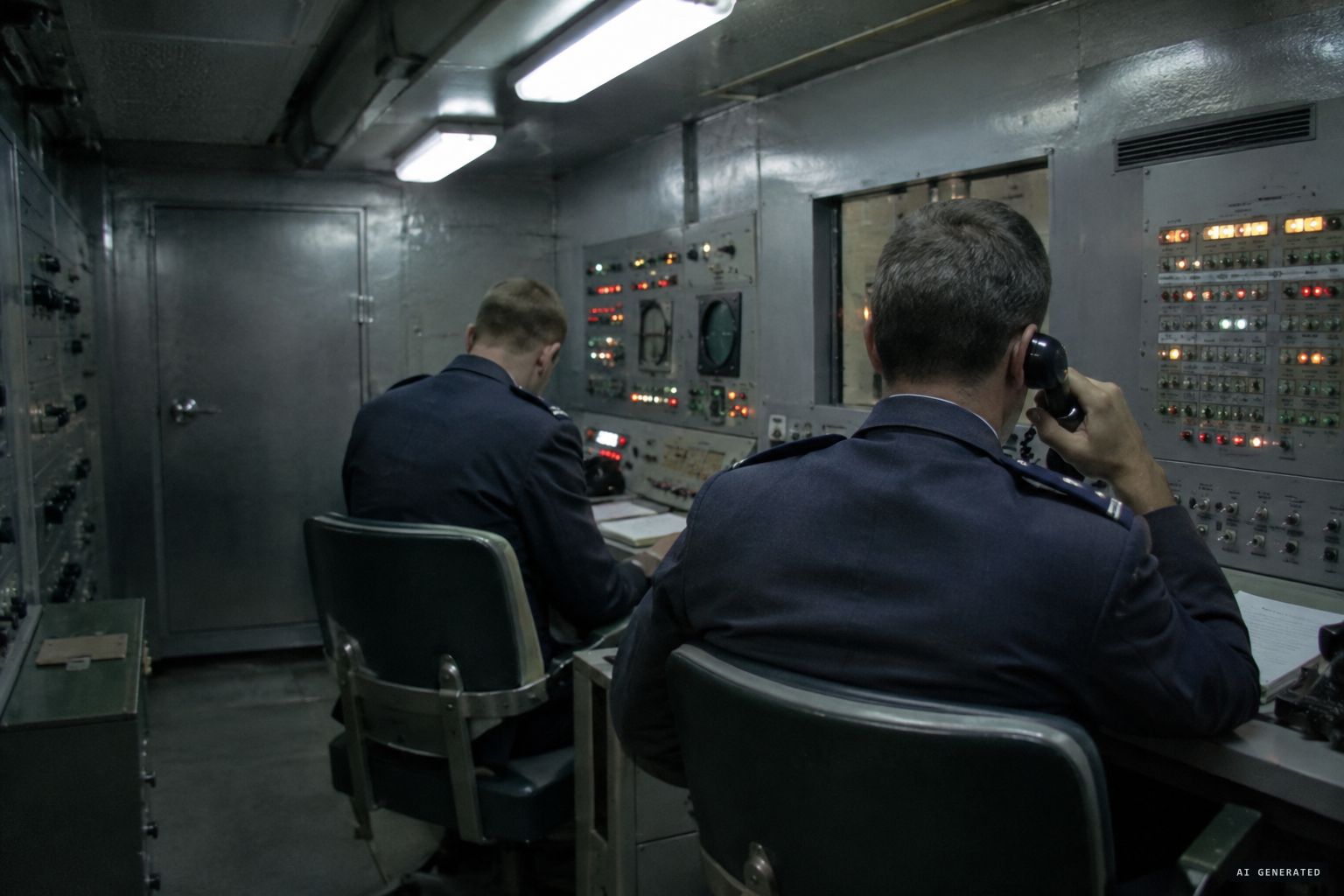 Launch officers 60 feet underground, relying on radio and telephone from the surface