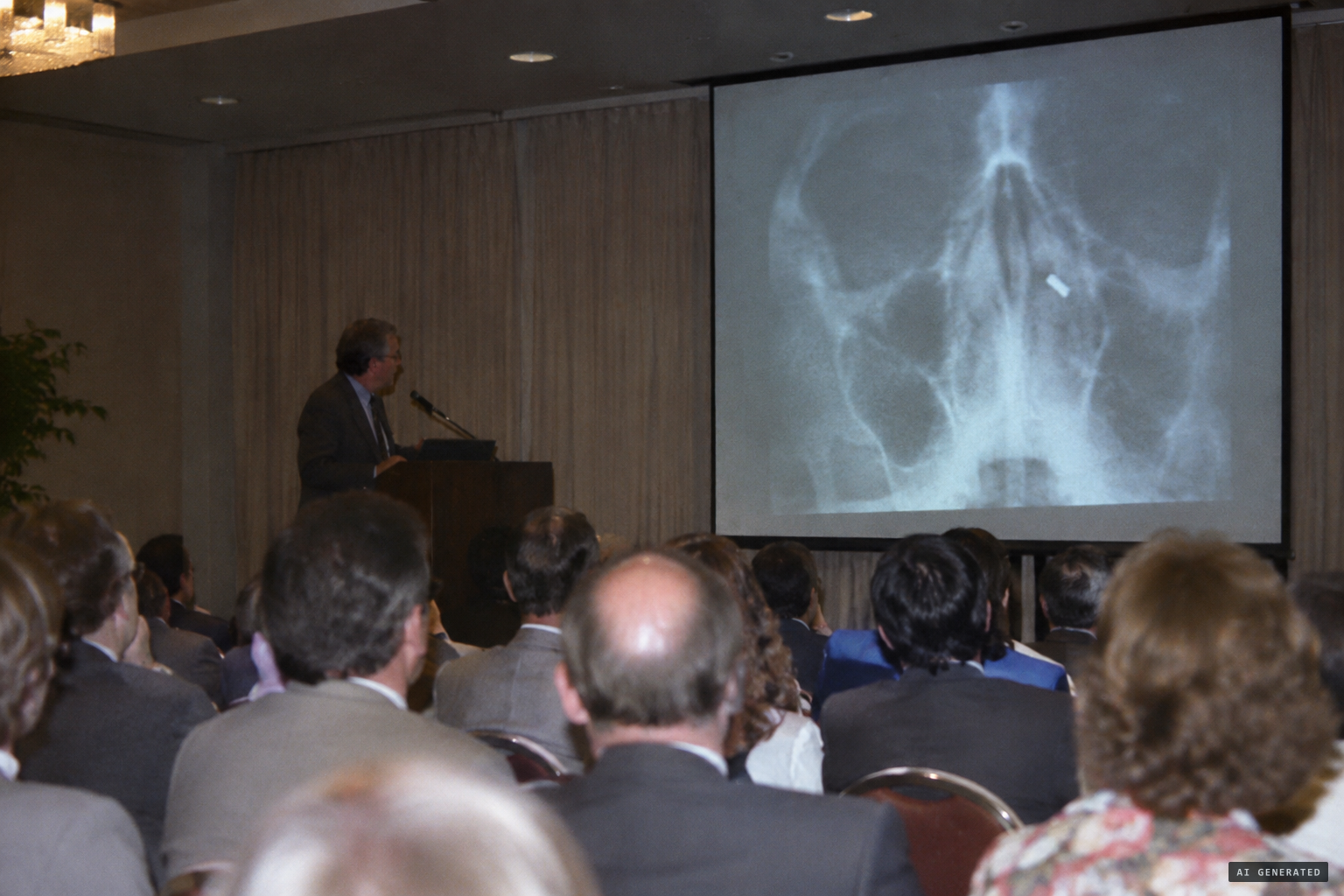 Hopkins presents the case and the nose X-ray at the MUFON symposium