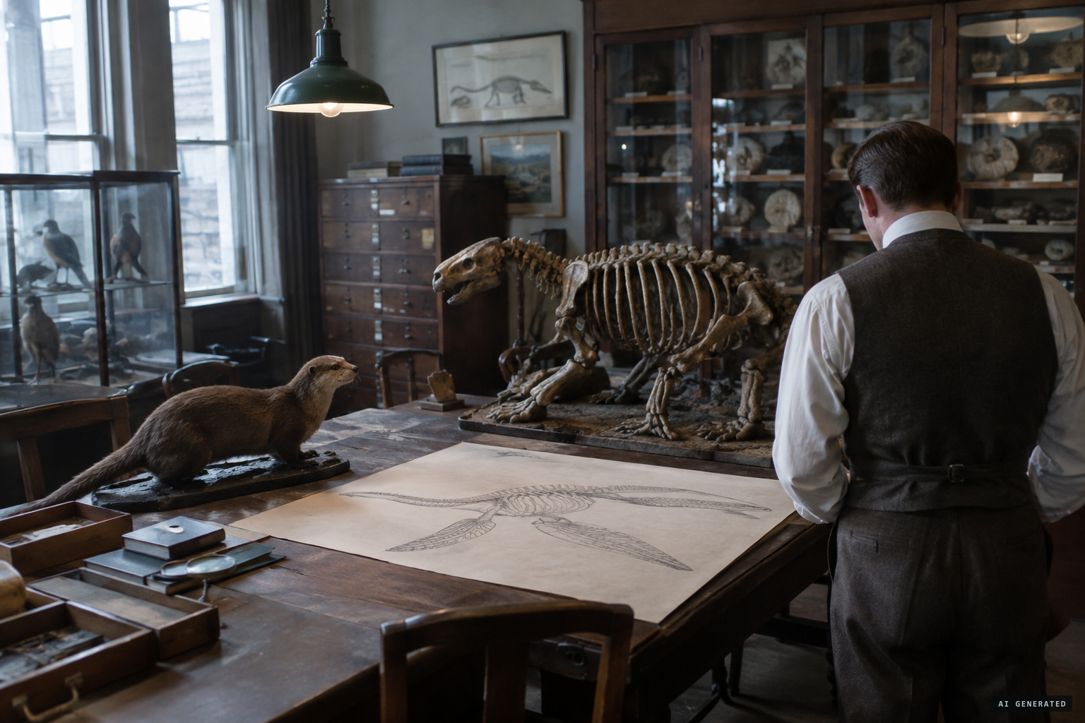Plesiosaur, ground sloth or otter: the experts' debate