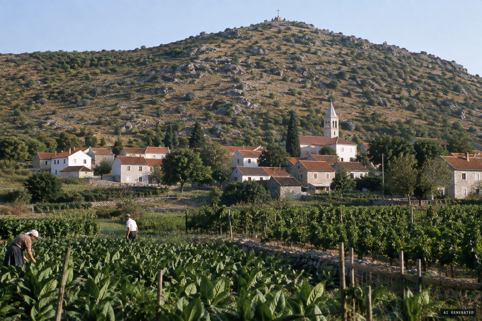 Medjugorje and the slope of Podbrdo, later known as Apparition Hill