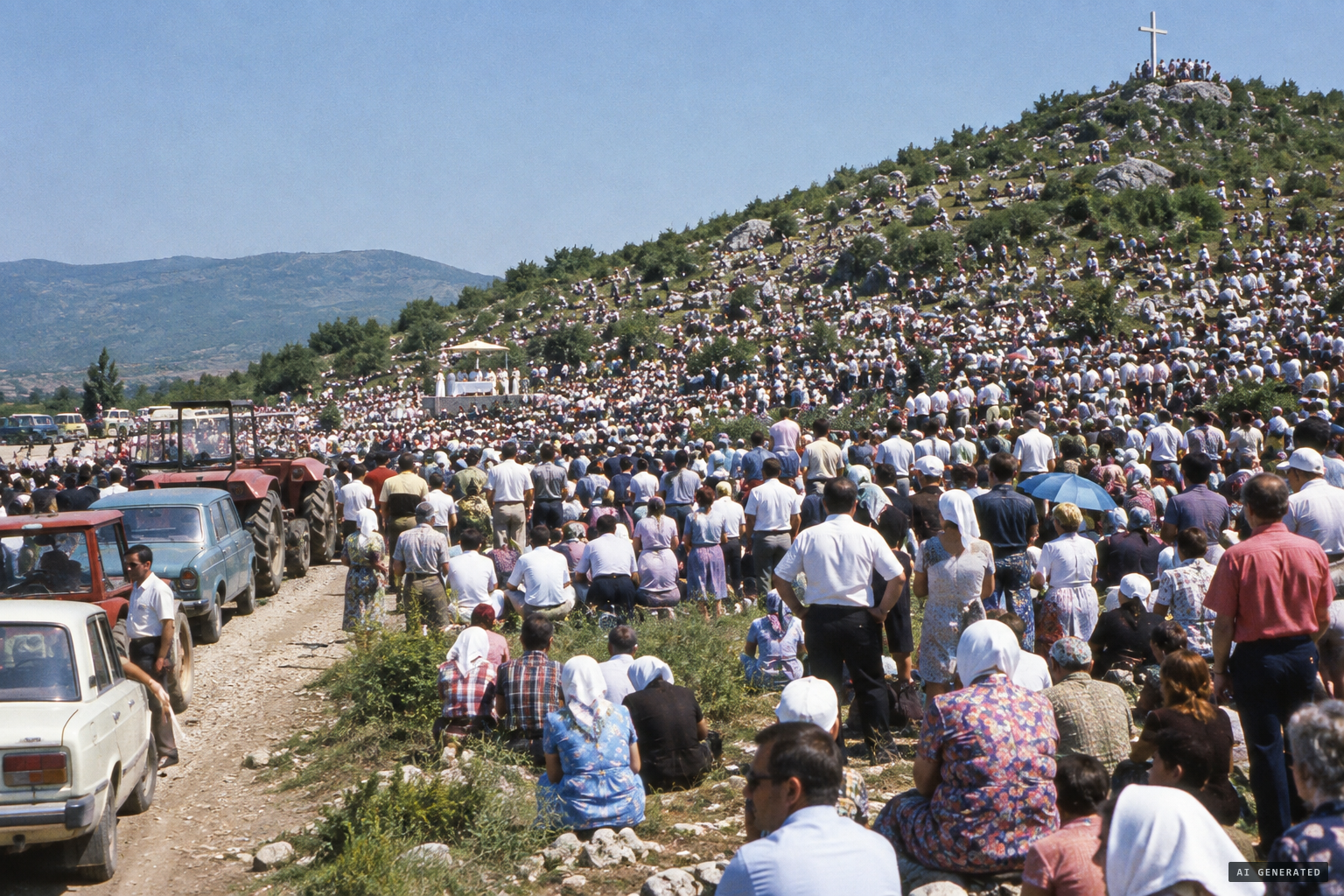 By noon on 28 June about 15,000 people have gathered