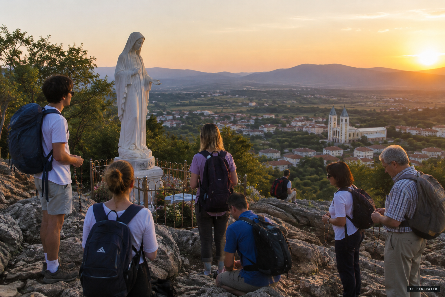 Pilgrims on Apparition Hill as the Vatican grants its nihil obstat