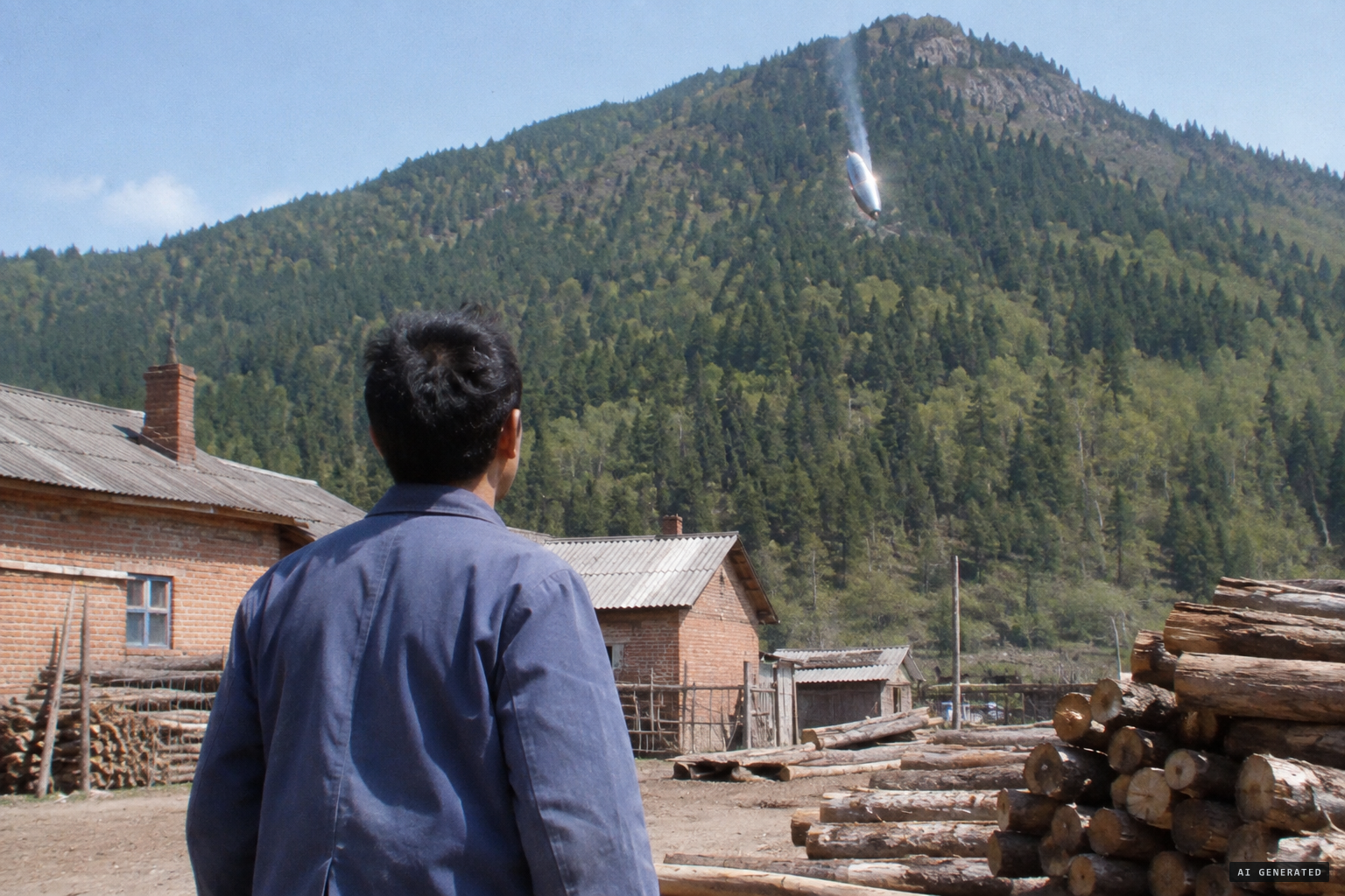 Meng Zhaoguo sees a white, shining object descend onto Phoenix Mountain