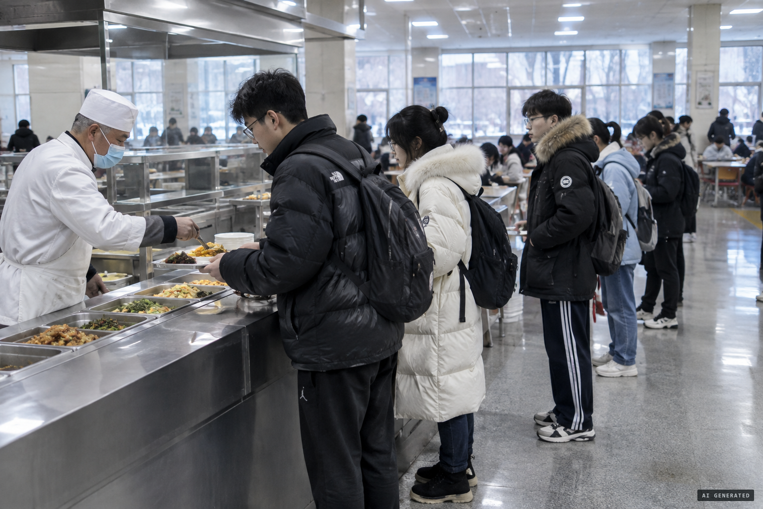 Meng, last reported working in a Harbin university cafeteria