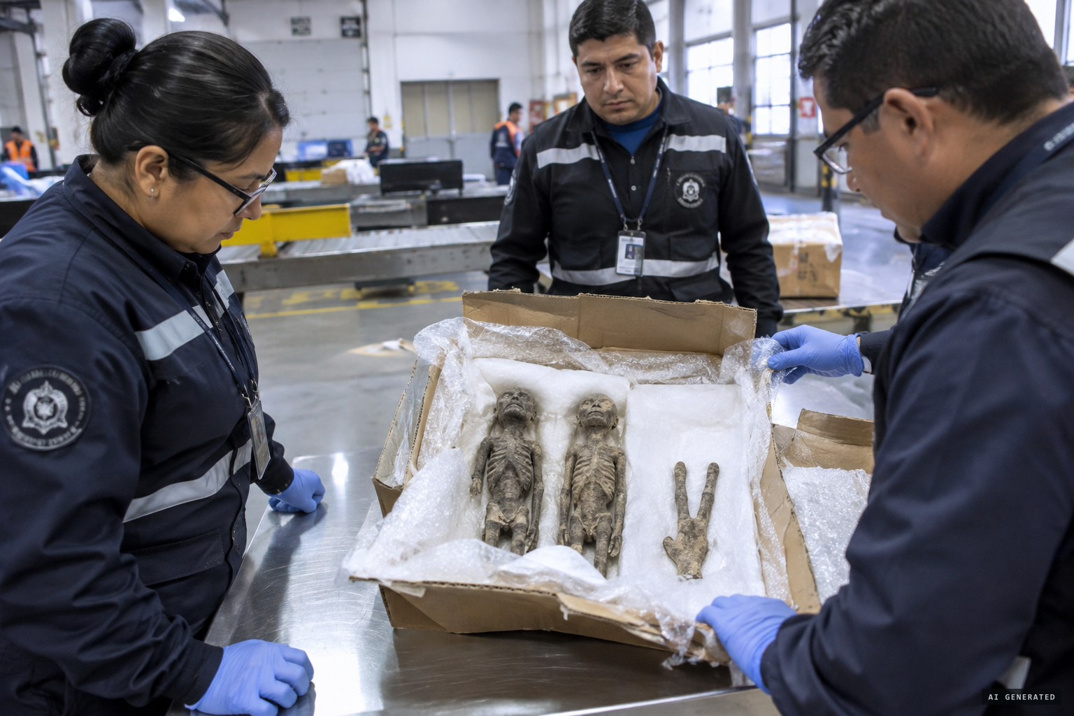 October 2023: Peru intercepts doll-like figures in the post