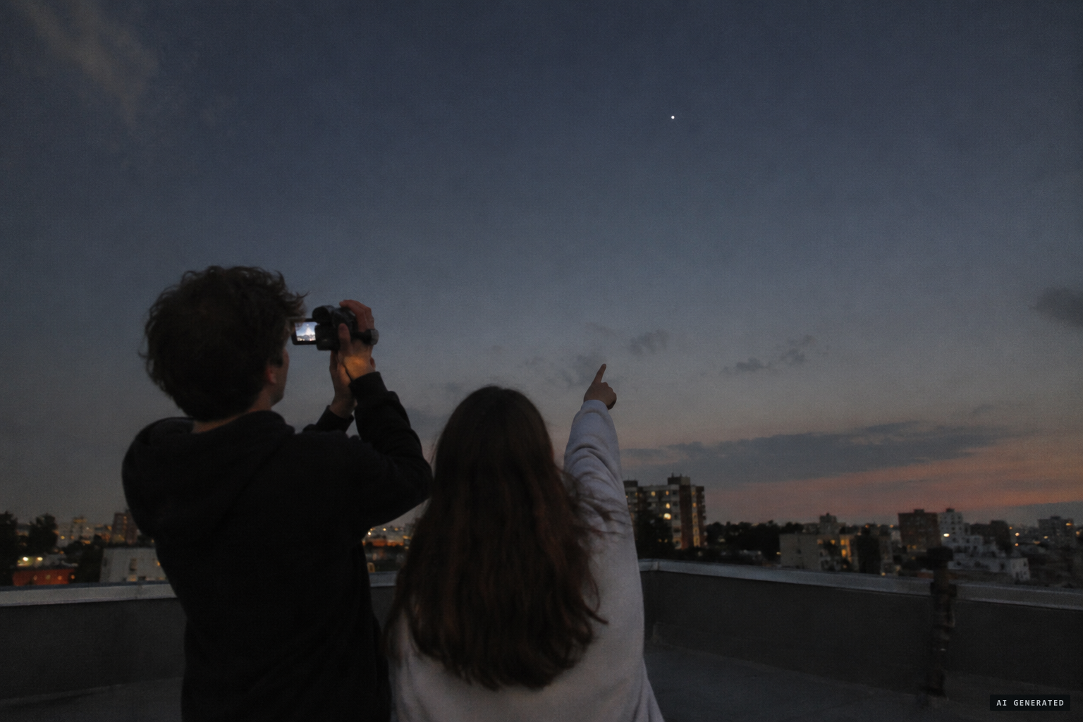 Erick Aguilar films after his girlfriend spots a white dot
