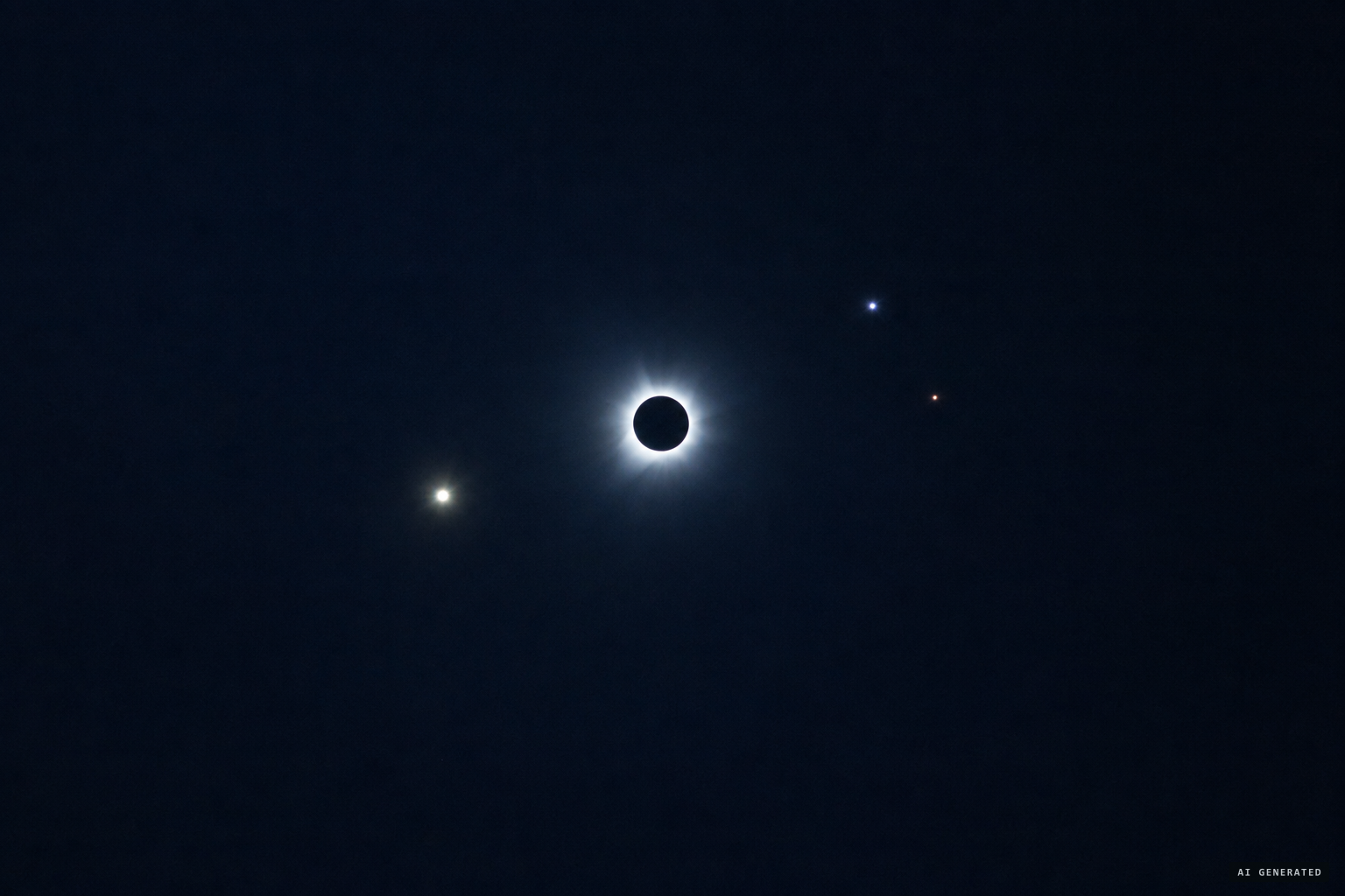 Venus, Regulus and Mars in their correct configuration