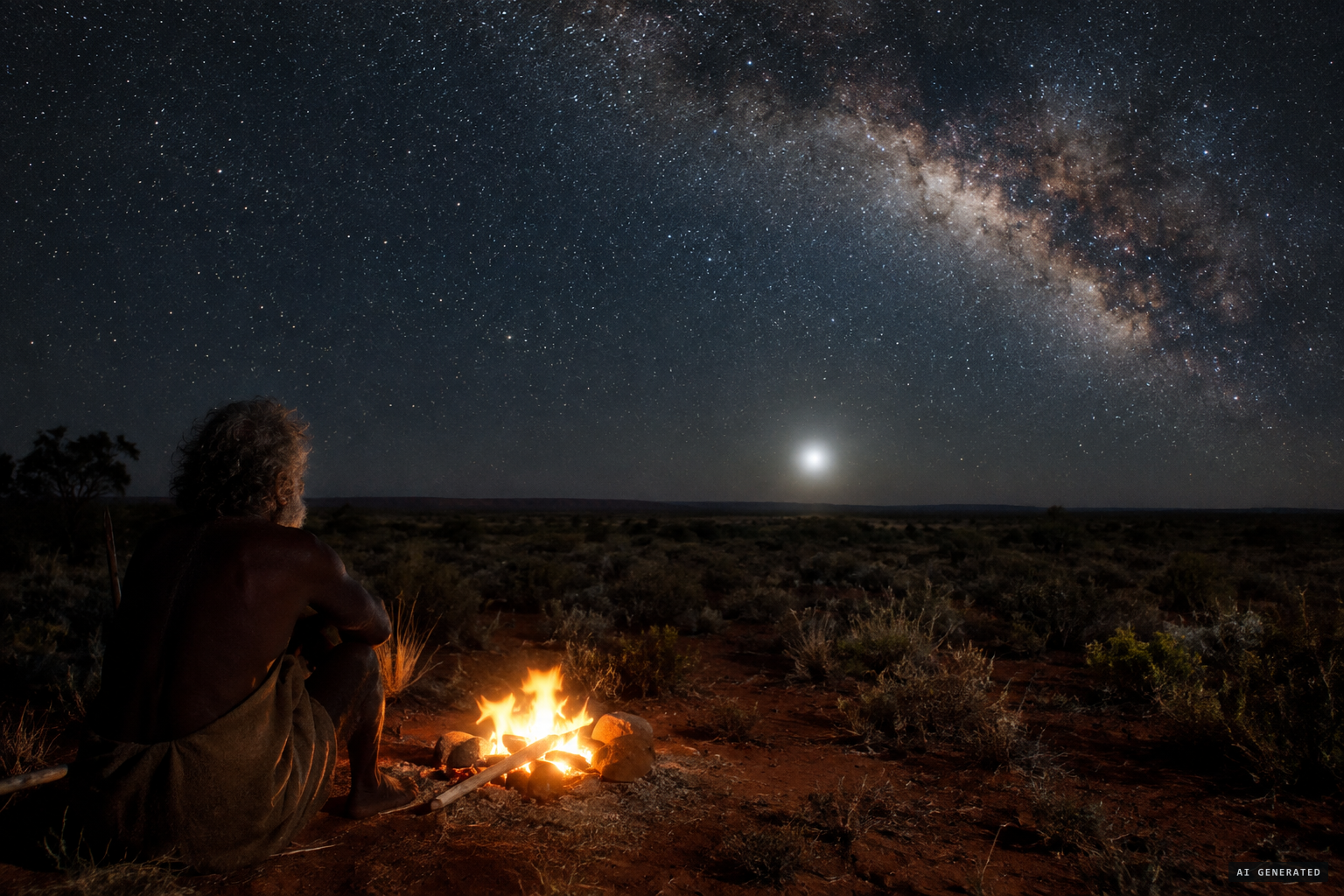 A light over the plain, long known in Aboriginal tradition