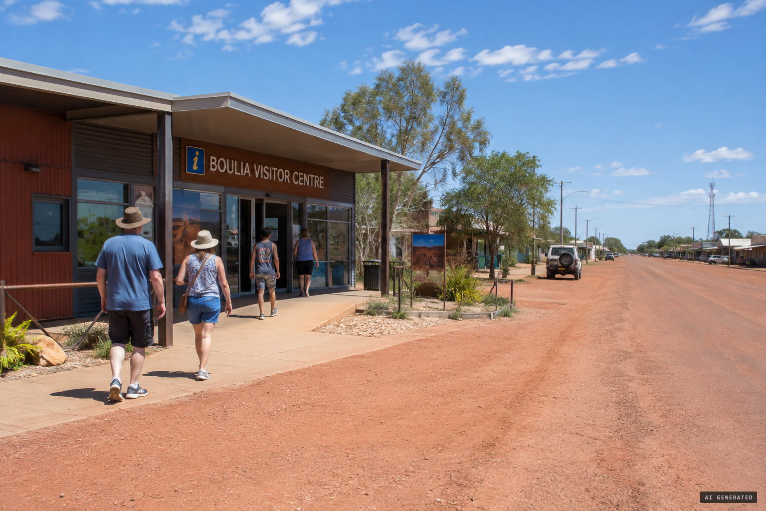 The Min Min Encounter centre in Boulia