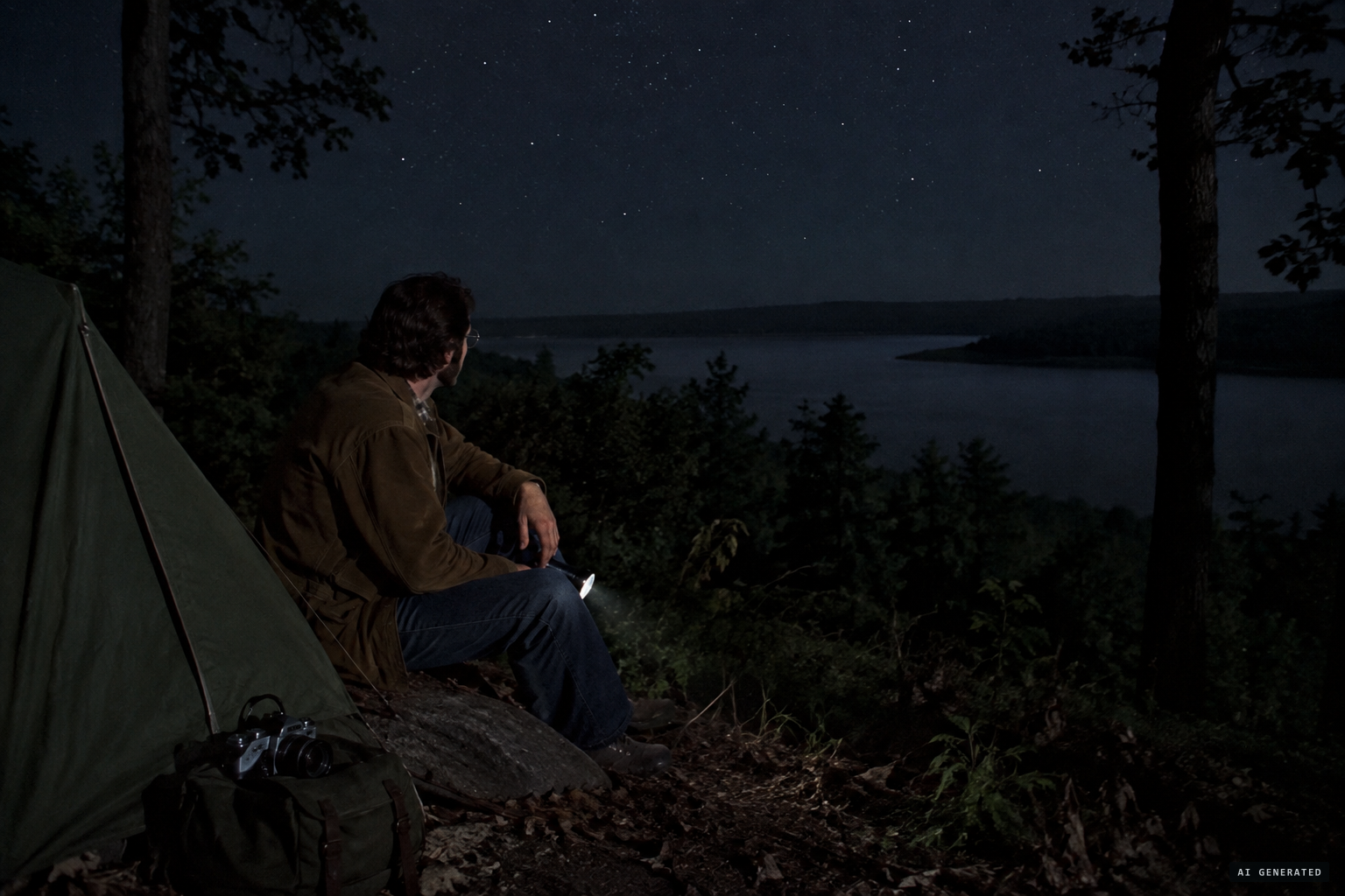 July 22: Hayden Hewes camps out and sees, smells and hears nothing