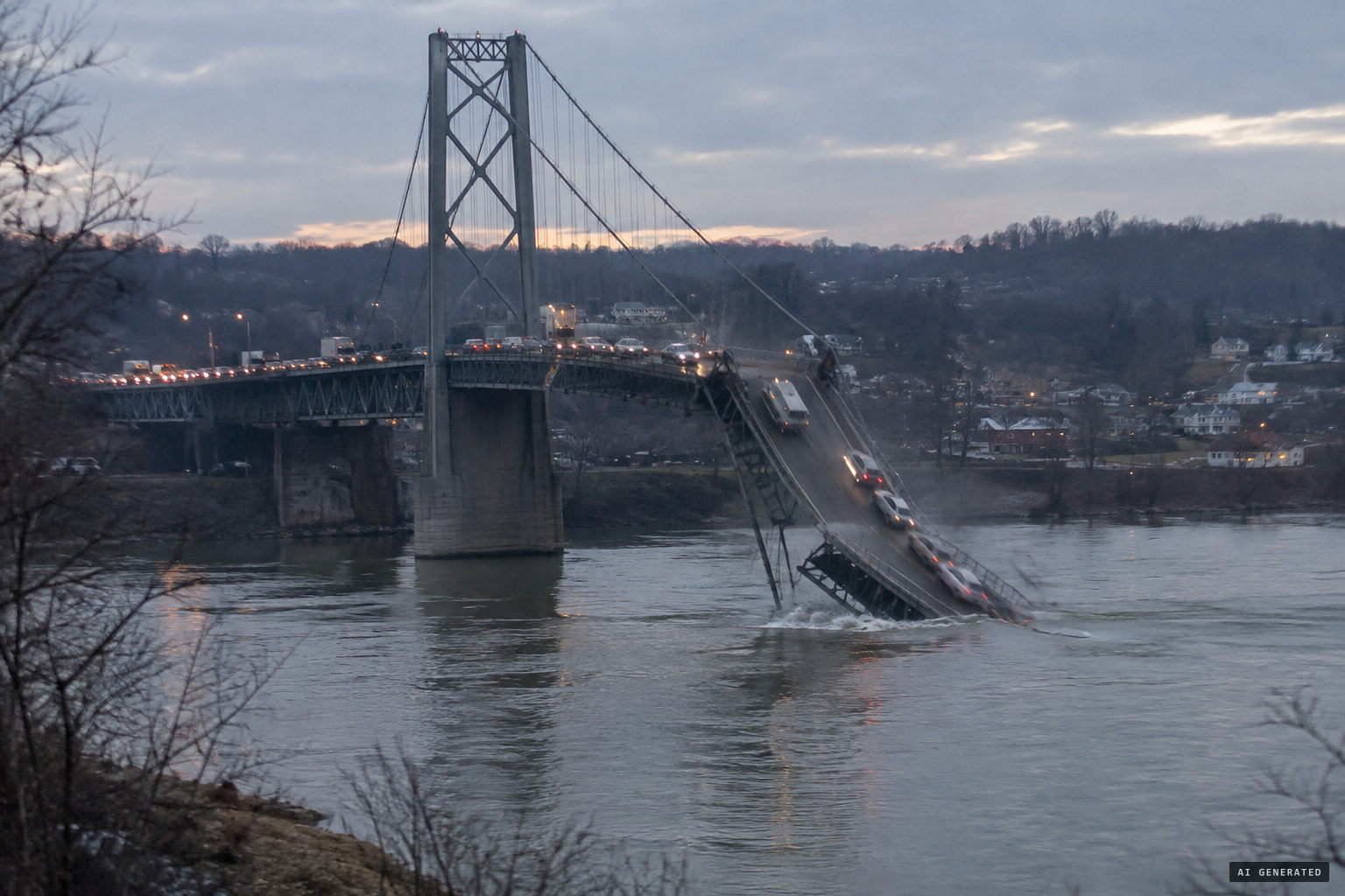 December 15, 1967: the Silver Bridge collapses into the Ohio River