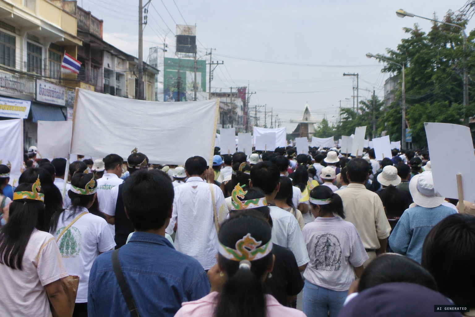 Thousands in Nong Khai protest the iTV report