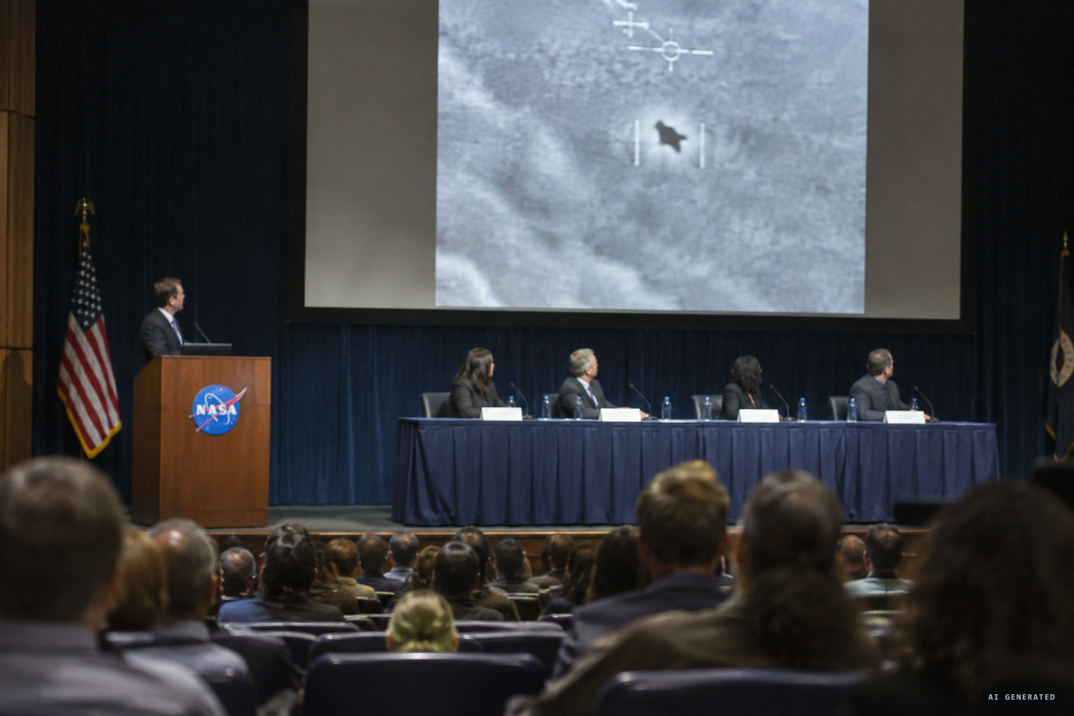 The team's only public meeting, where AARO showed MQ-9 Reaper footage