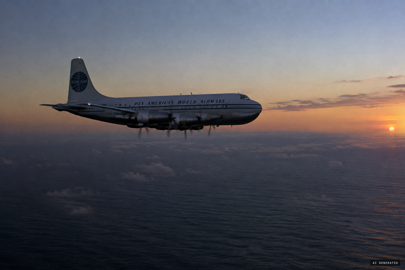 Pan Am Flight 7, lost over the Pacific in 1957 with Fortenberry aboard.