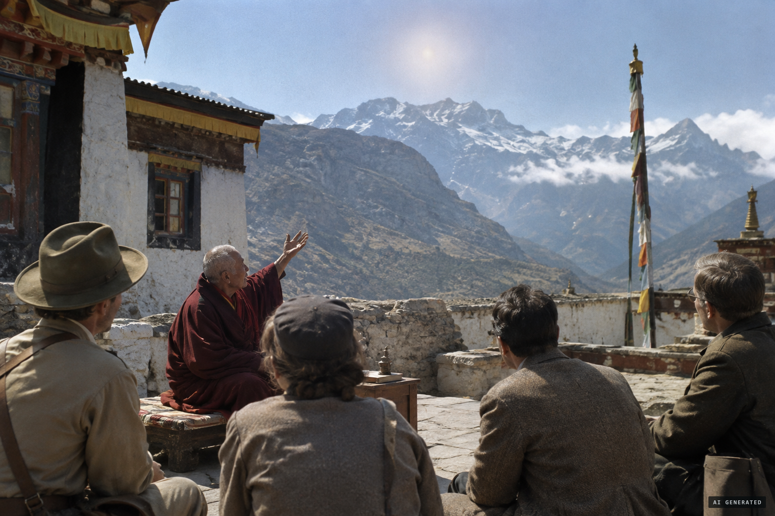 A lama explains the shining thing as a protecting force from Shambhala