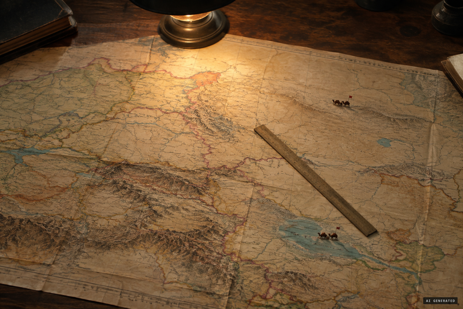 The two expeditions, never closer than about 400 miles