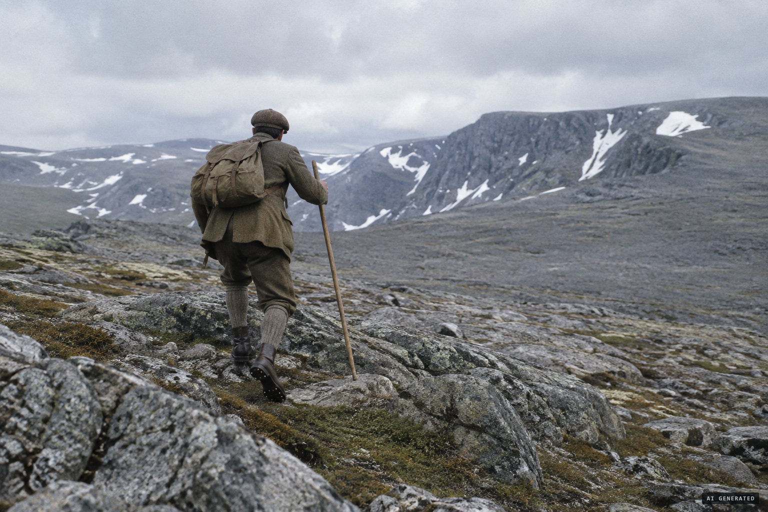 John Norman Collie climbs Ben Macdui alone in 1891