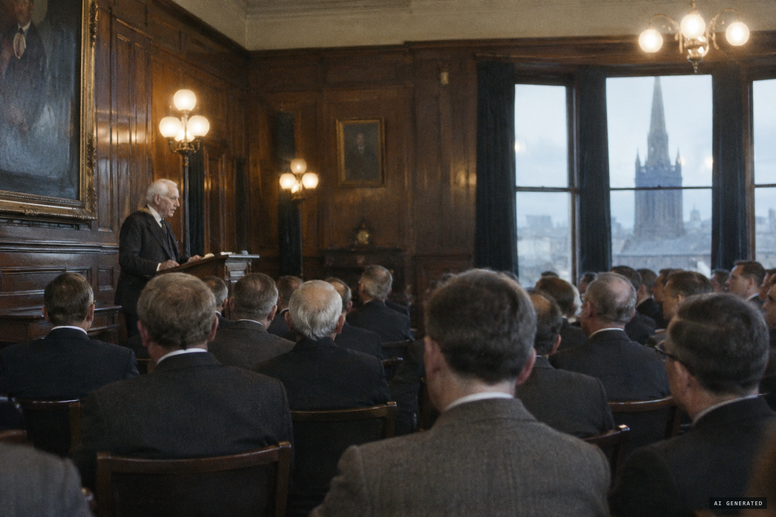 Collie tells his story at the Cairngorm Club's 27th Annual General Meeting