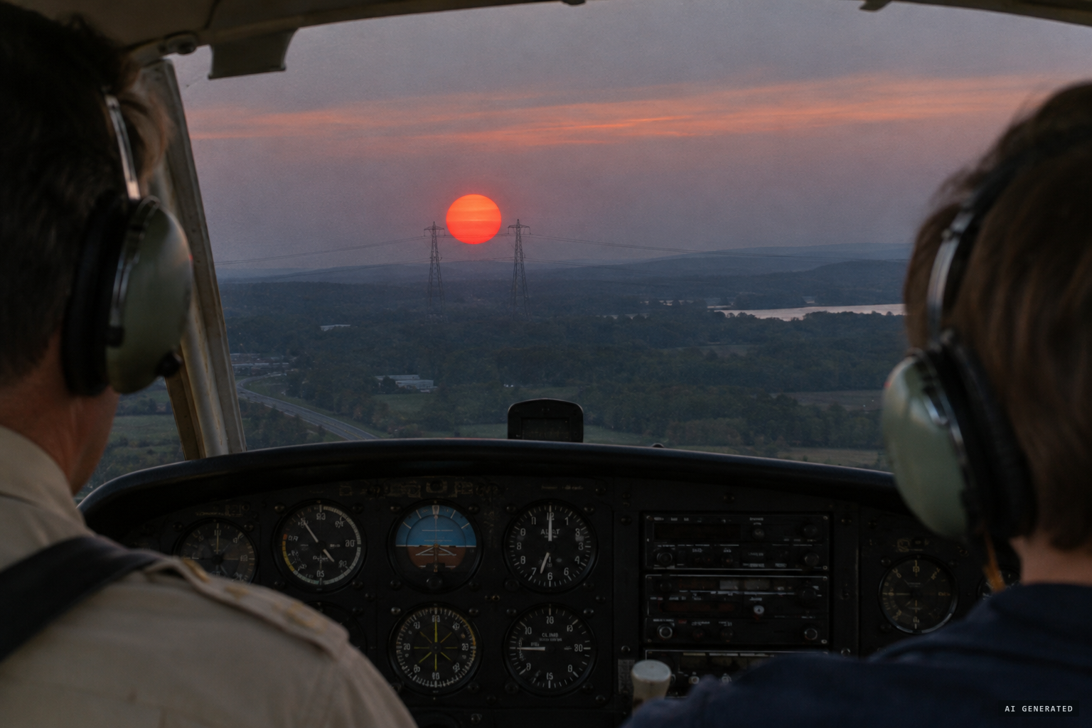Weldon Ross and his student see a huge red ball hovering over the substation towers
