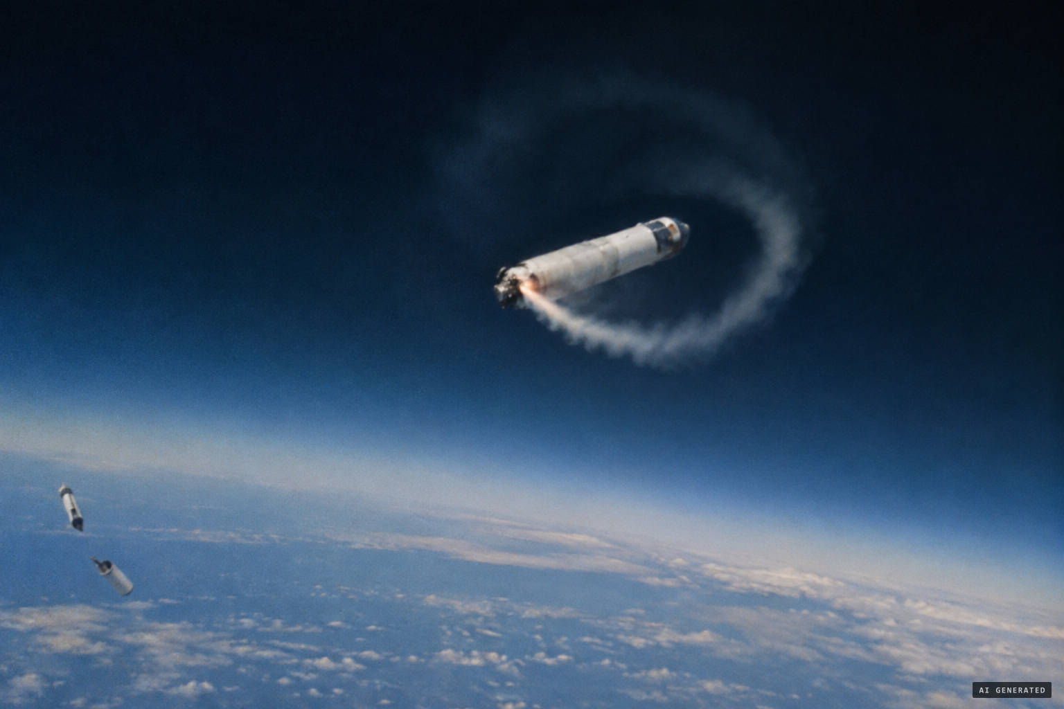 McDowell's theory: a damaged third stage spins the missile