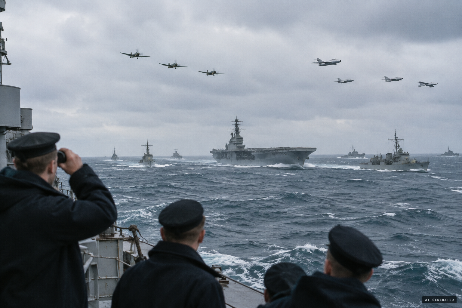 NATO's Exercise Mainbrace brings together ships and aircraft in September 1952