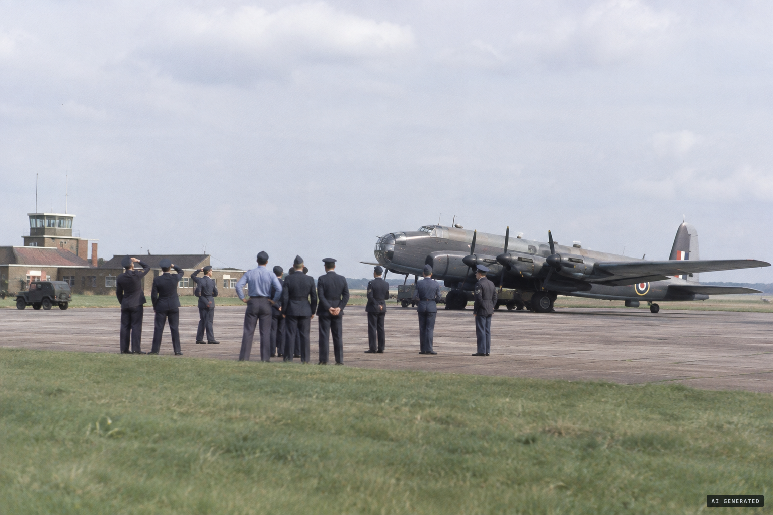 Airmen of 269 Squadron who watched the object