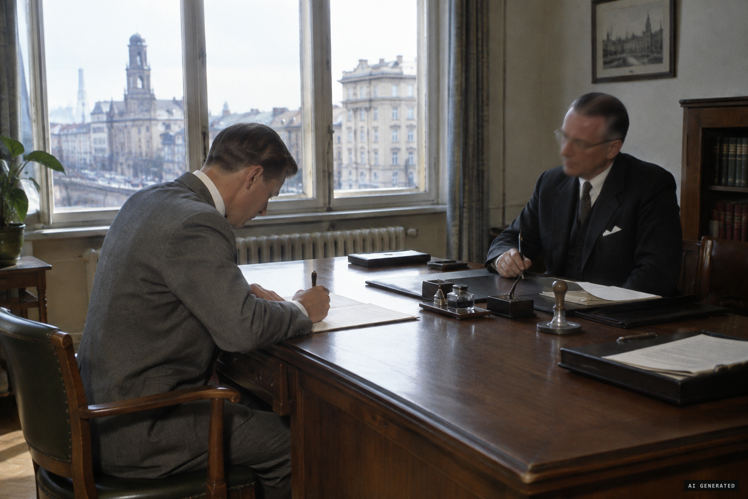 On 1 July 1952 Linke swears to his account before a notary in West Berlin