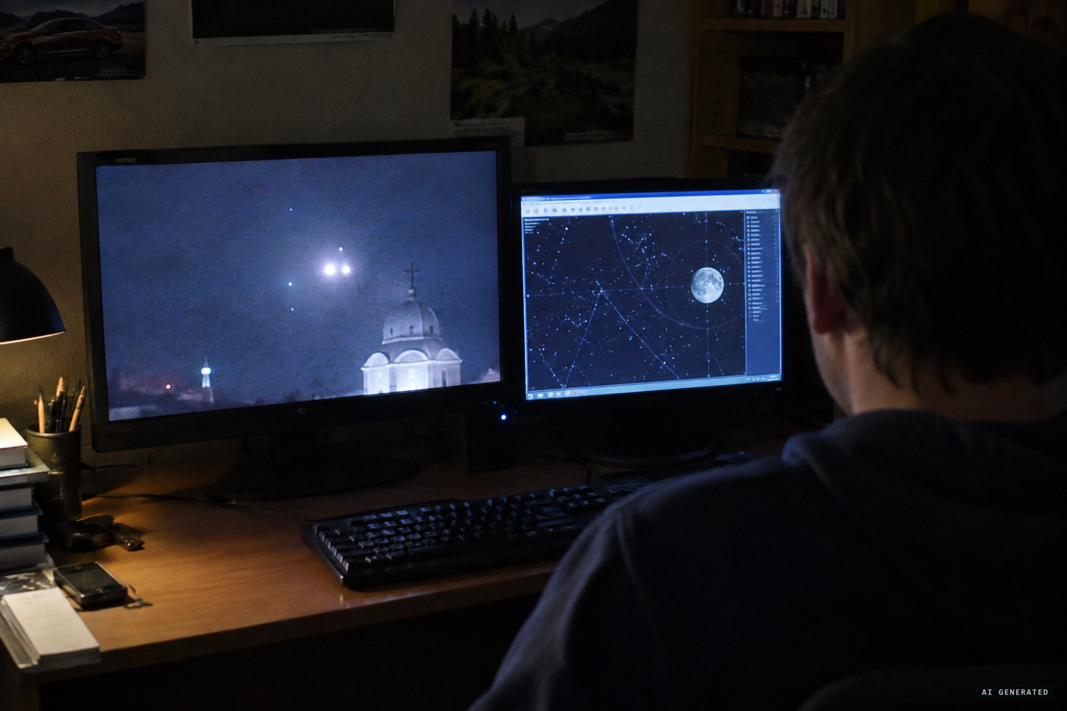 Online researchers match a light to the moon and suggest floodlights and pigeons