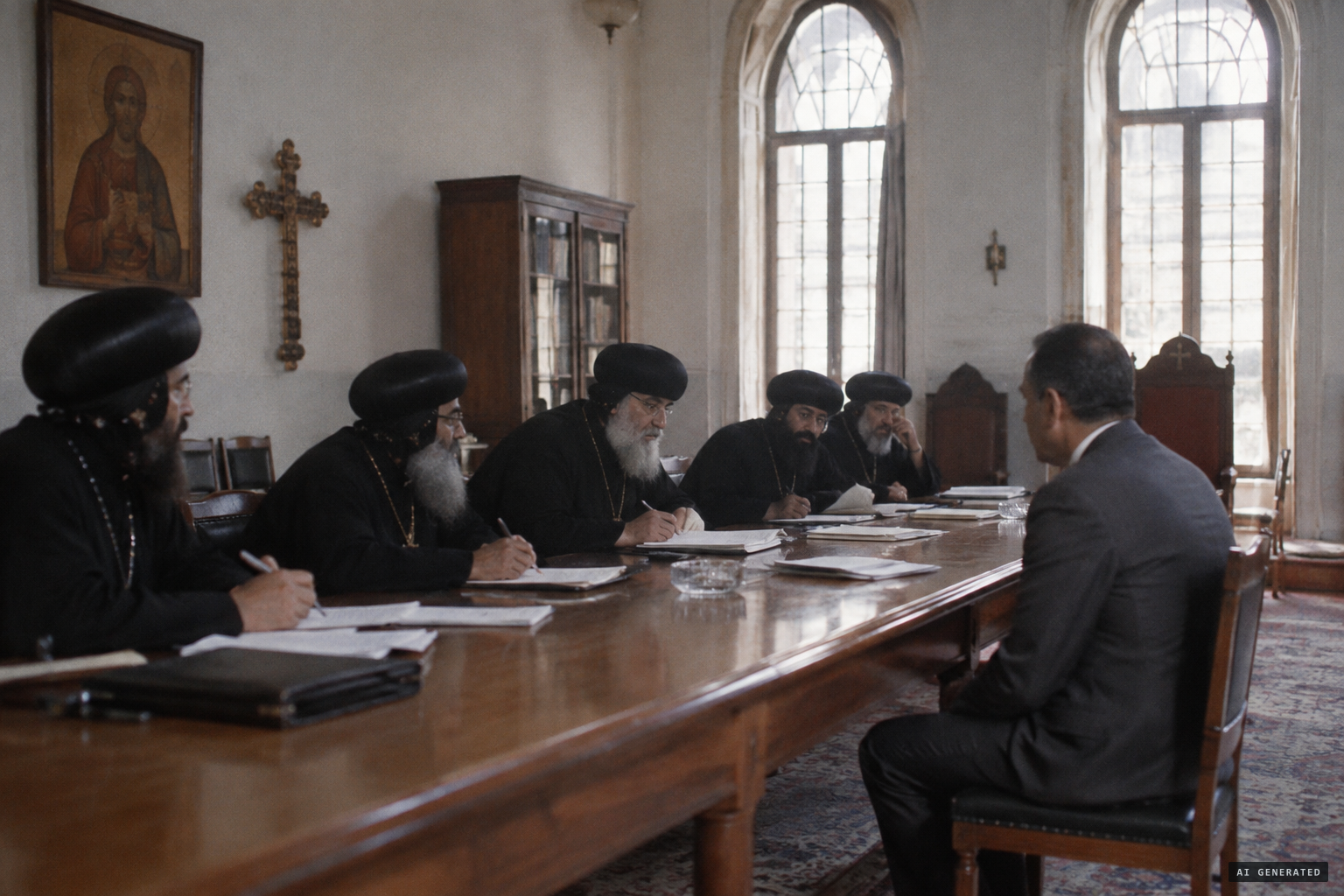 The bishops' committee examines witnesses