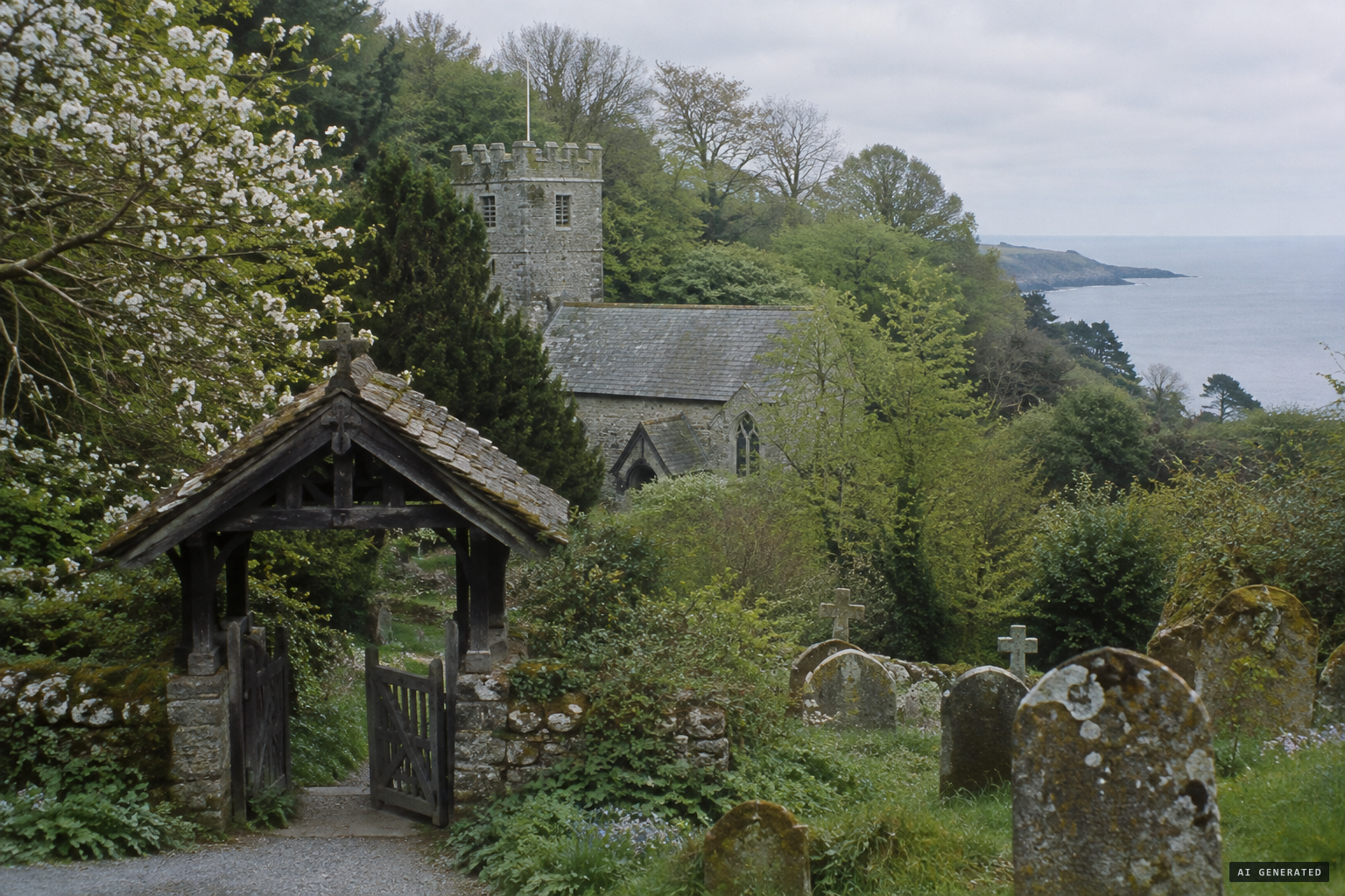 St Mawnan and St Stephen's Church in the Cornish woods