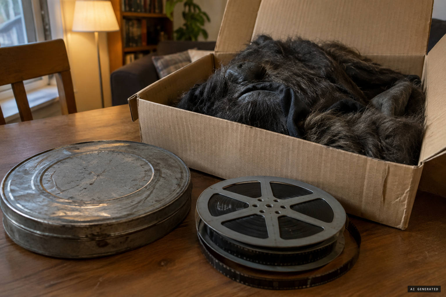 Claims of a gorilla suit and an old 16 mm reel