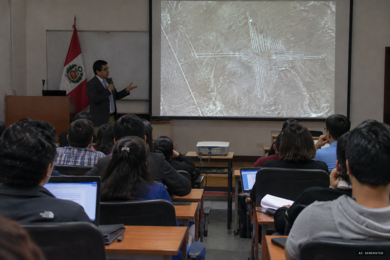 The first event: a talk on the Nazca Lines