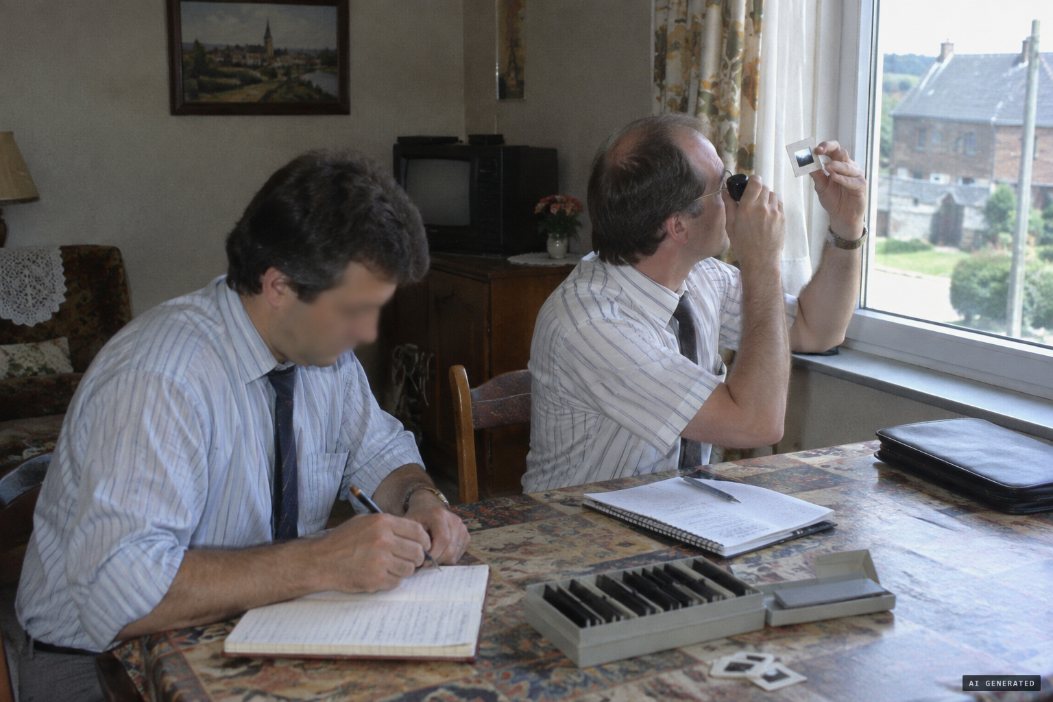 SOBEPS investigators visit the house in August 1990