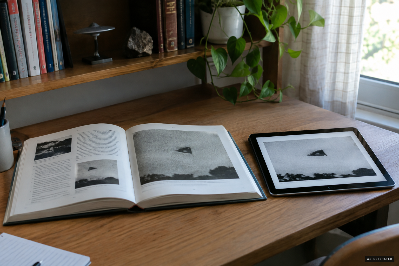 The best-known black triangle image, reused in books and online