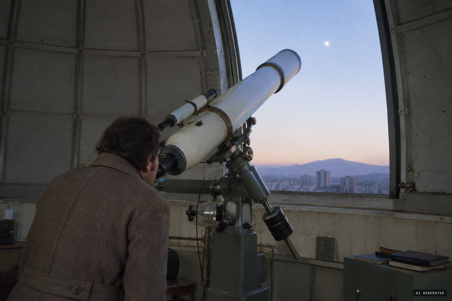 "We trained the telescope on it and saw… Venus!"