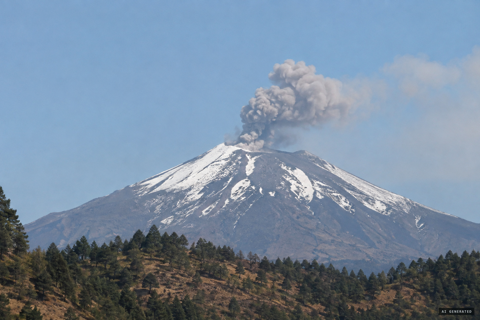 Restless Popocatépetl sends up ash clouds on 25 October 2012