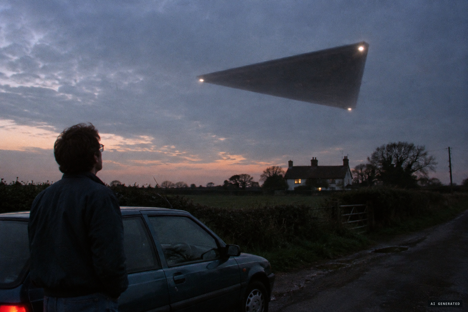 A huge triangle, the shape witnesses reported most often