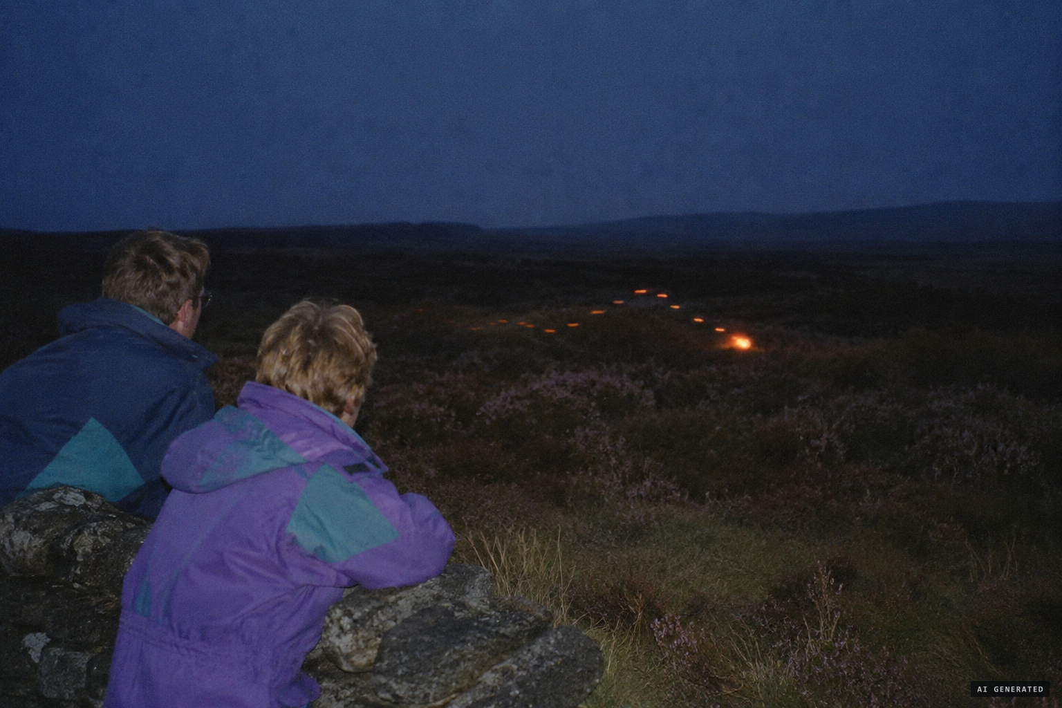 Silent objects near the ground, with their "indecisive darting and bobbing motions"