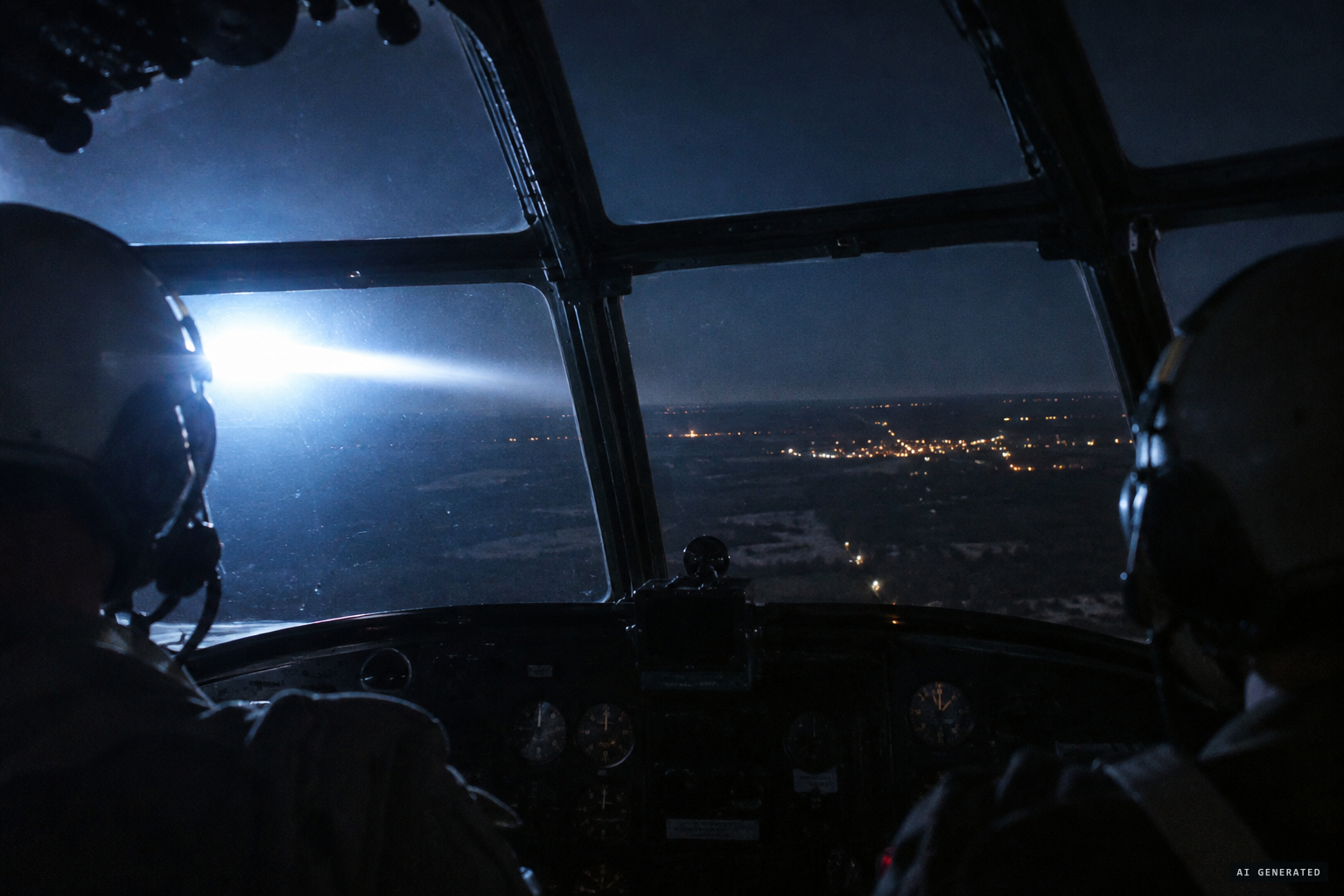 A very intense blue-white light closes fast from the left