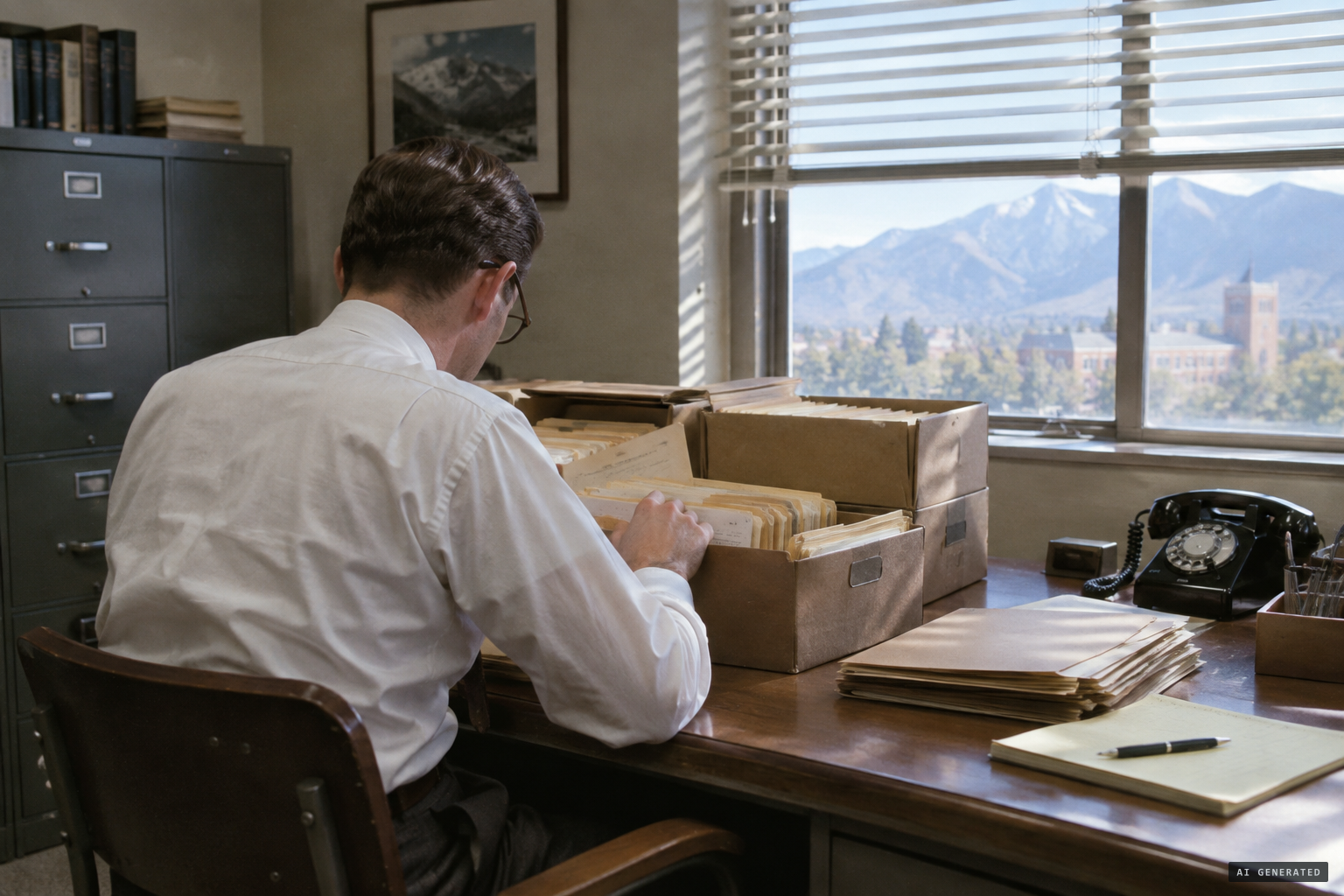 The Condon Committee's investigator searches for records of Case 5 and finds none