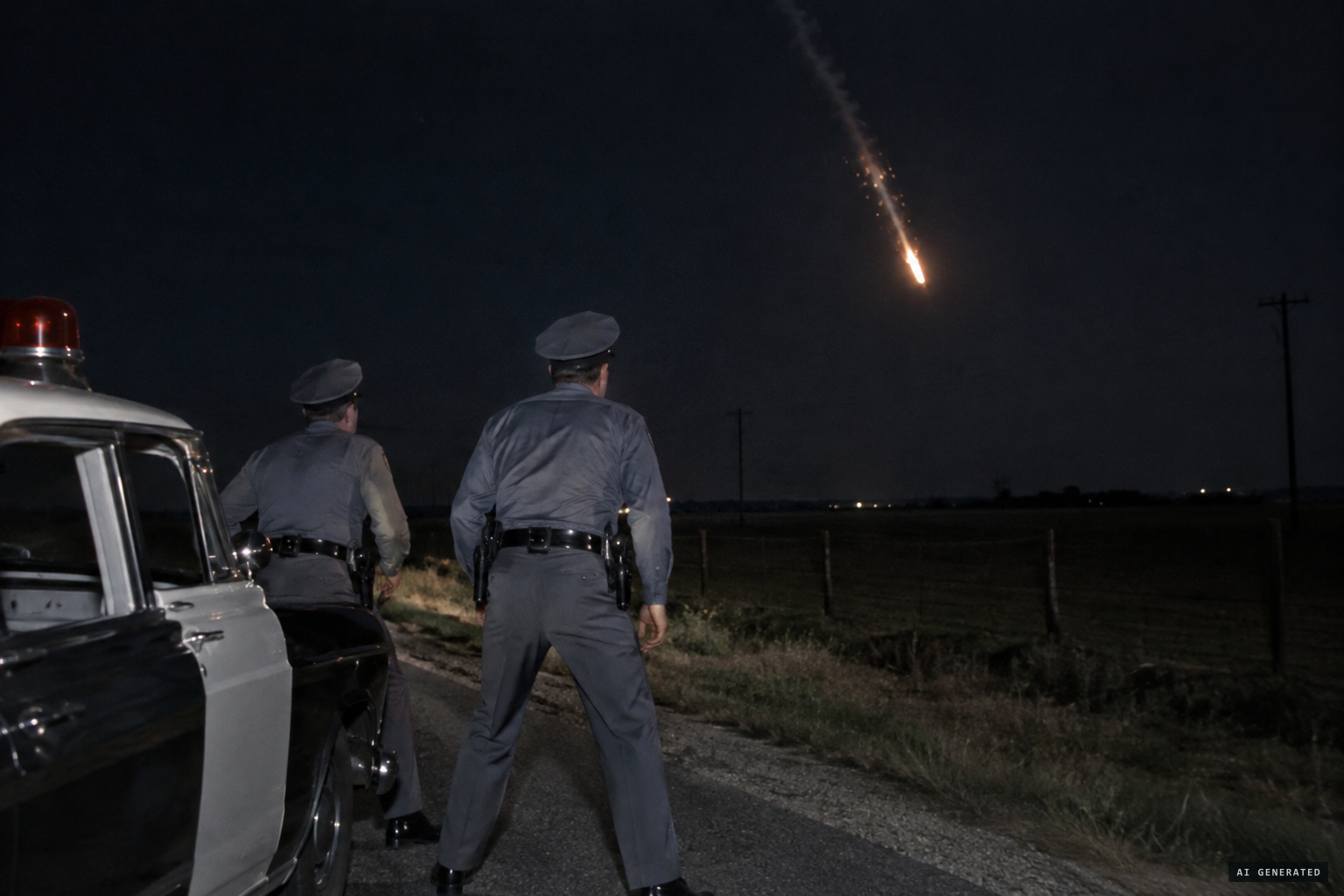 What looked like an airliner falling from the sky