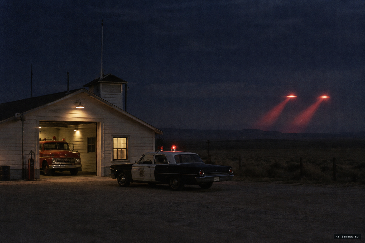 At the Vina Plains Fire Station a second object joins the first