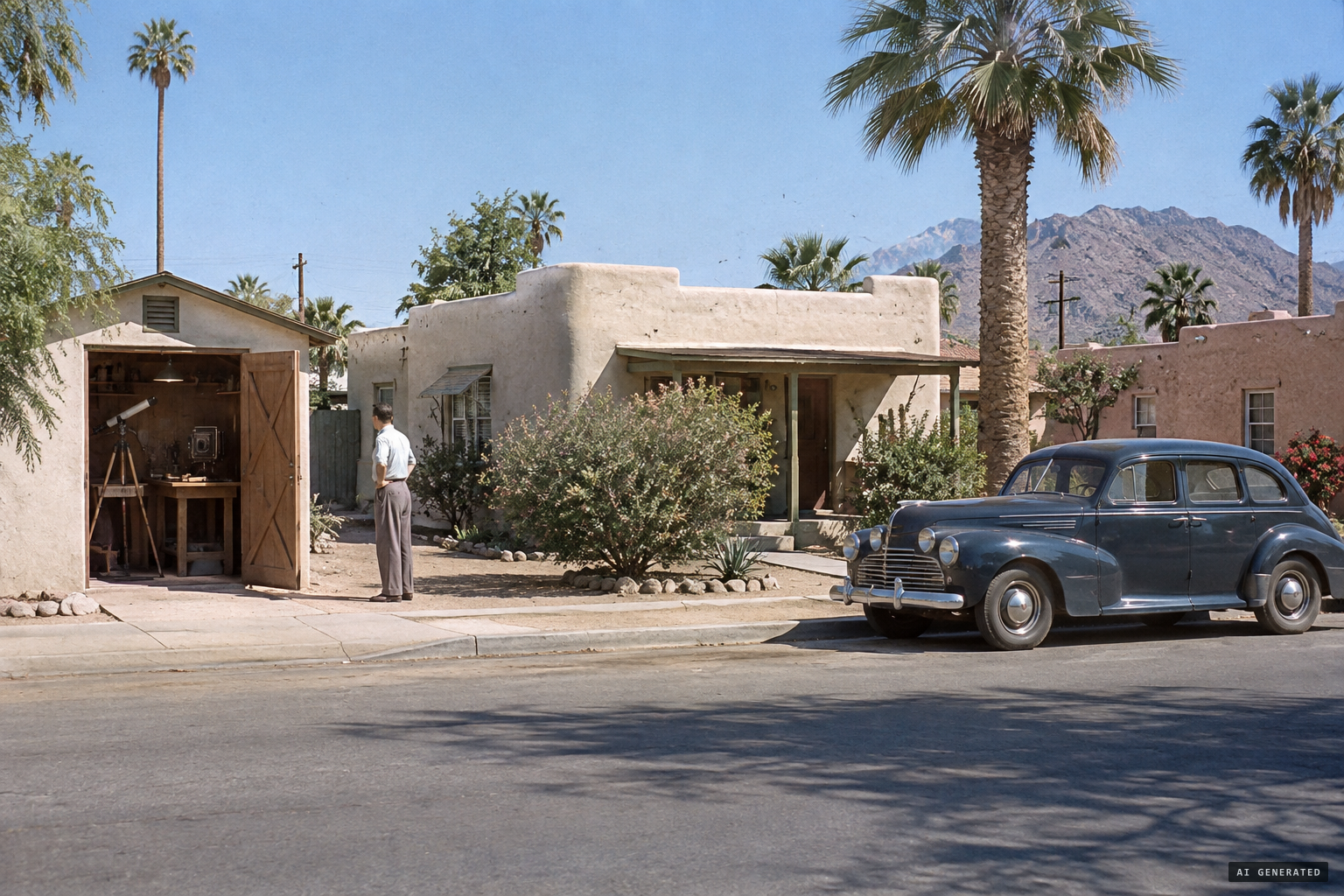 Phoenix, summer 1947: the home and workshop of inventor and photographer William Rhodes