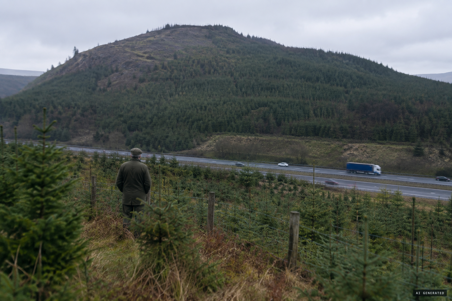 Dechmont Law, where forestry foreman Robert Taylor kept livestock out of the young plantations