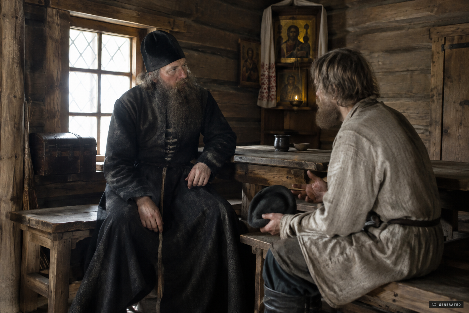 Fedorov's account reaches the monastery servitor Ivashko Rzhevsky