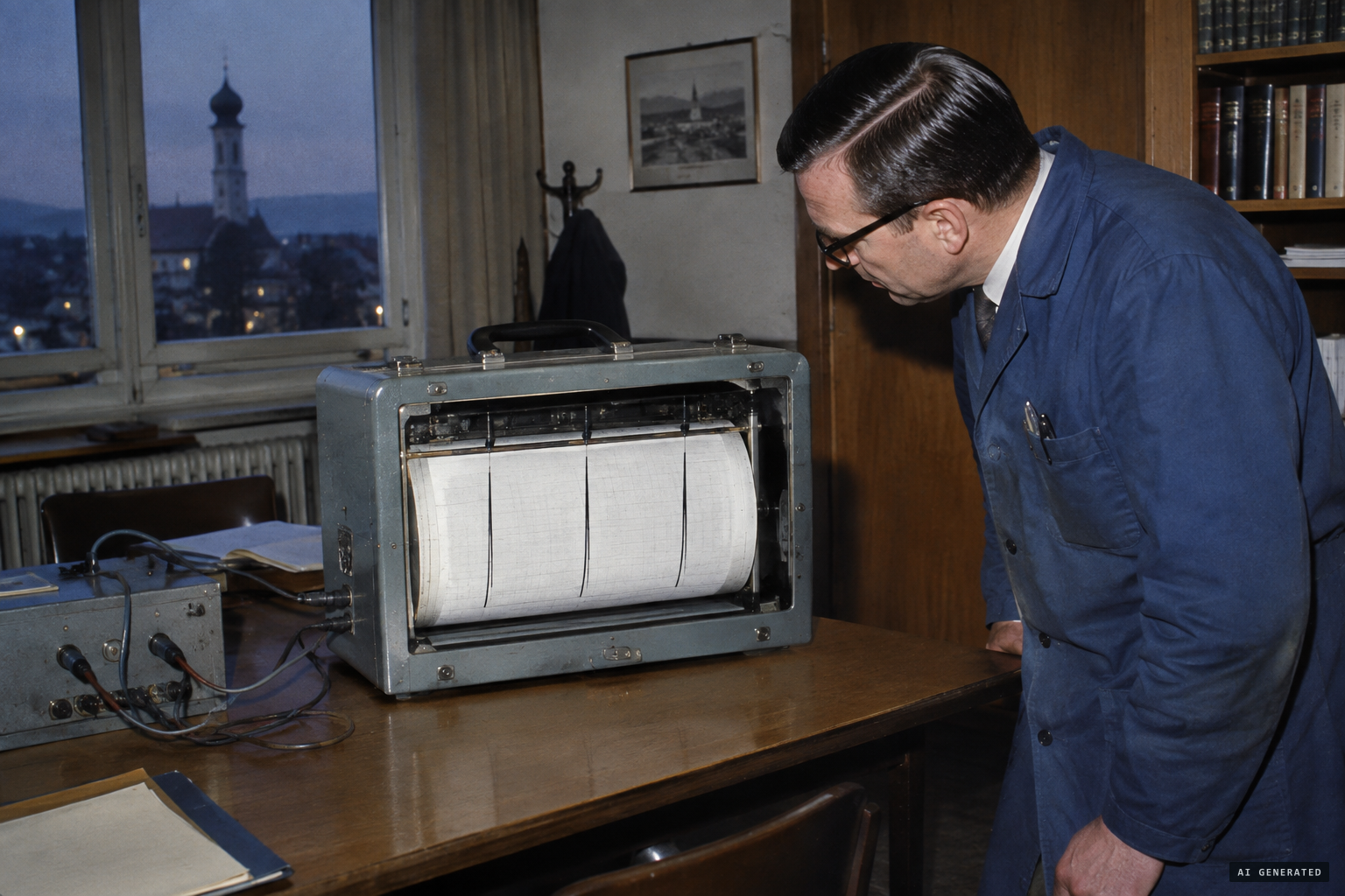 Stadtwerke recorders log three full-scale deflections, 21 November 1967