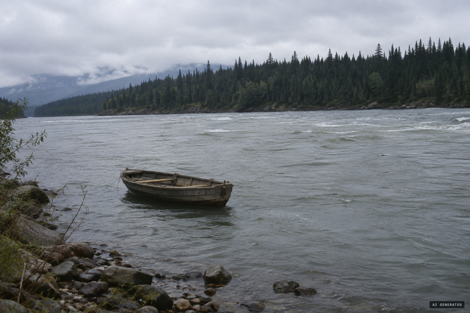 The Fraser River, where drowning was an everyday hazard of isolated rural life