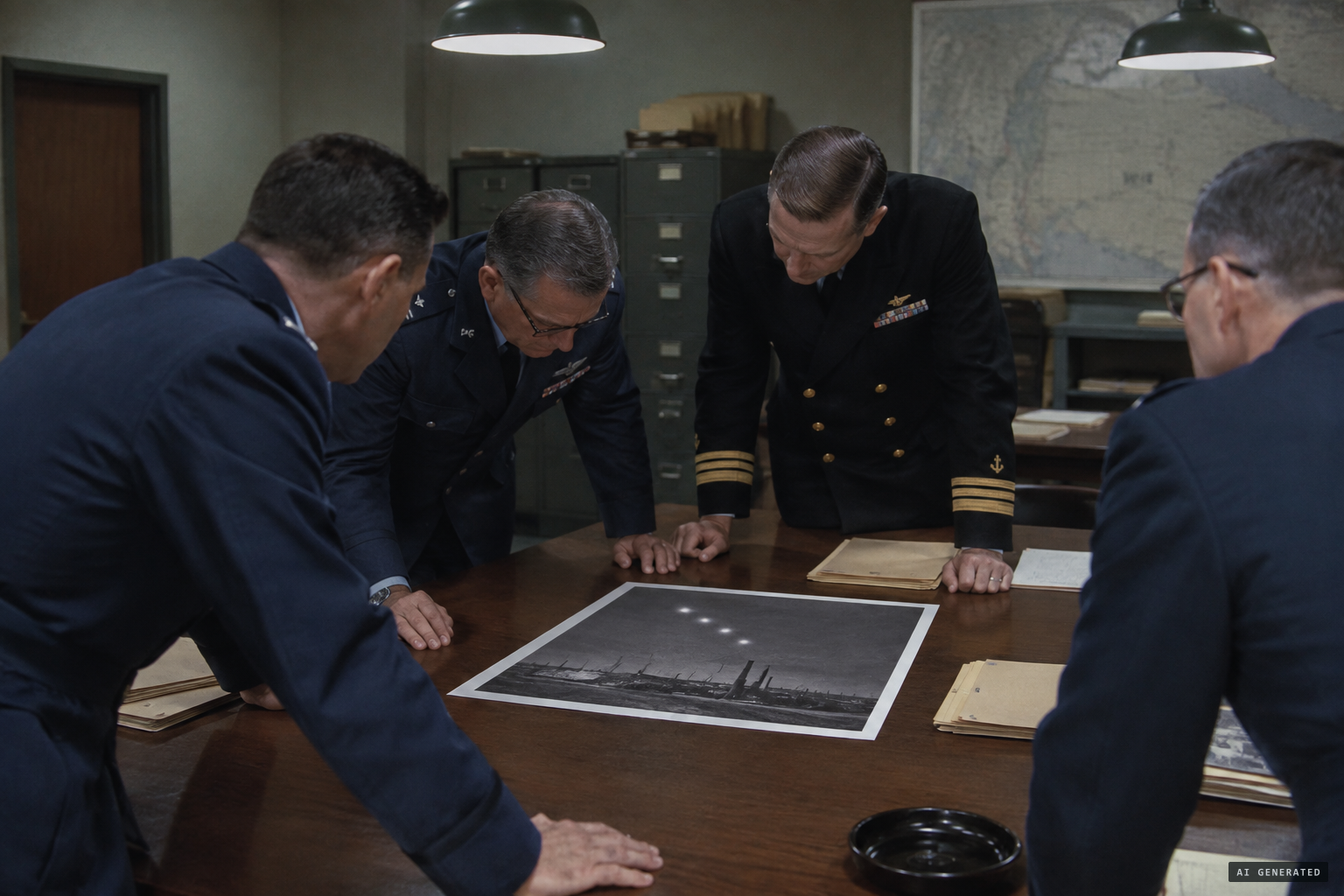 The photograph is examined in Washington and at the Pentagon