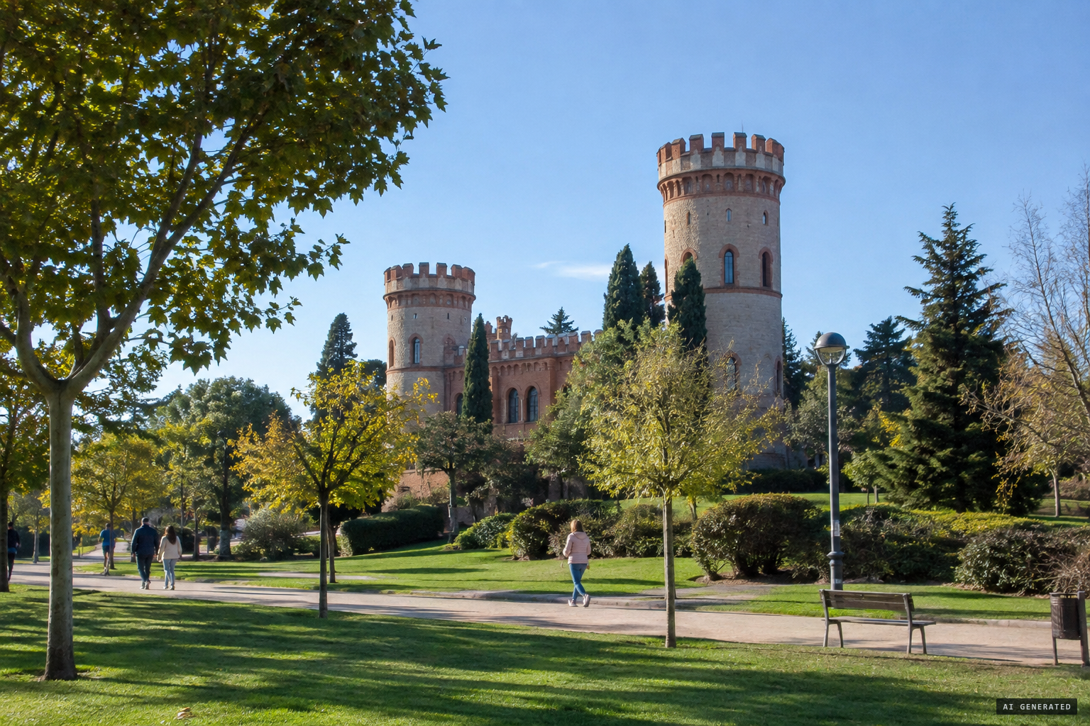 The former Valderas estate, today the Parque de los Castillos